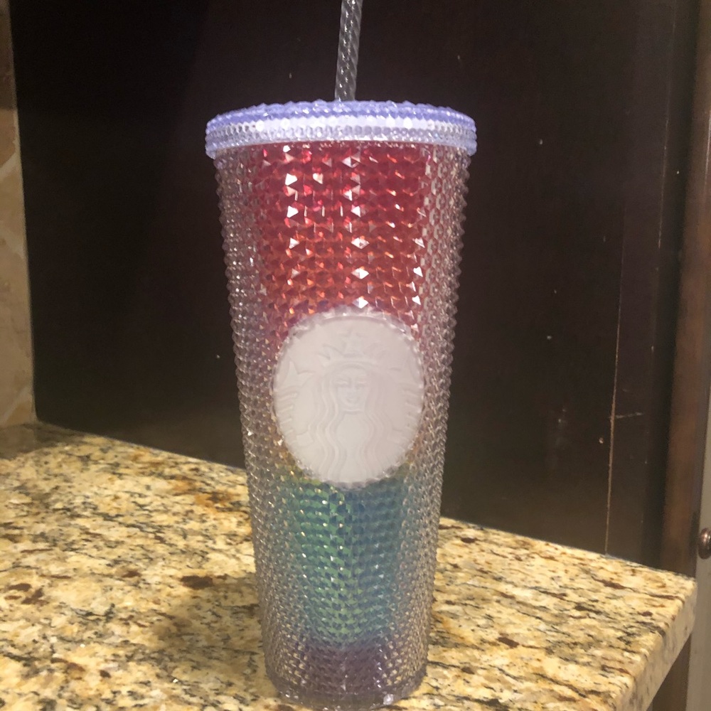 RARE Starbucks Rainbow Studded Pride Tumbler